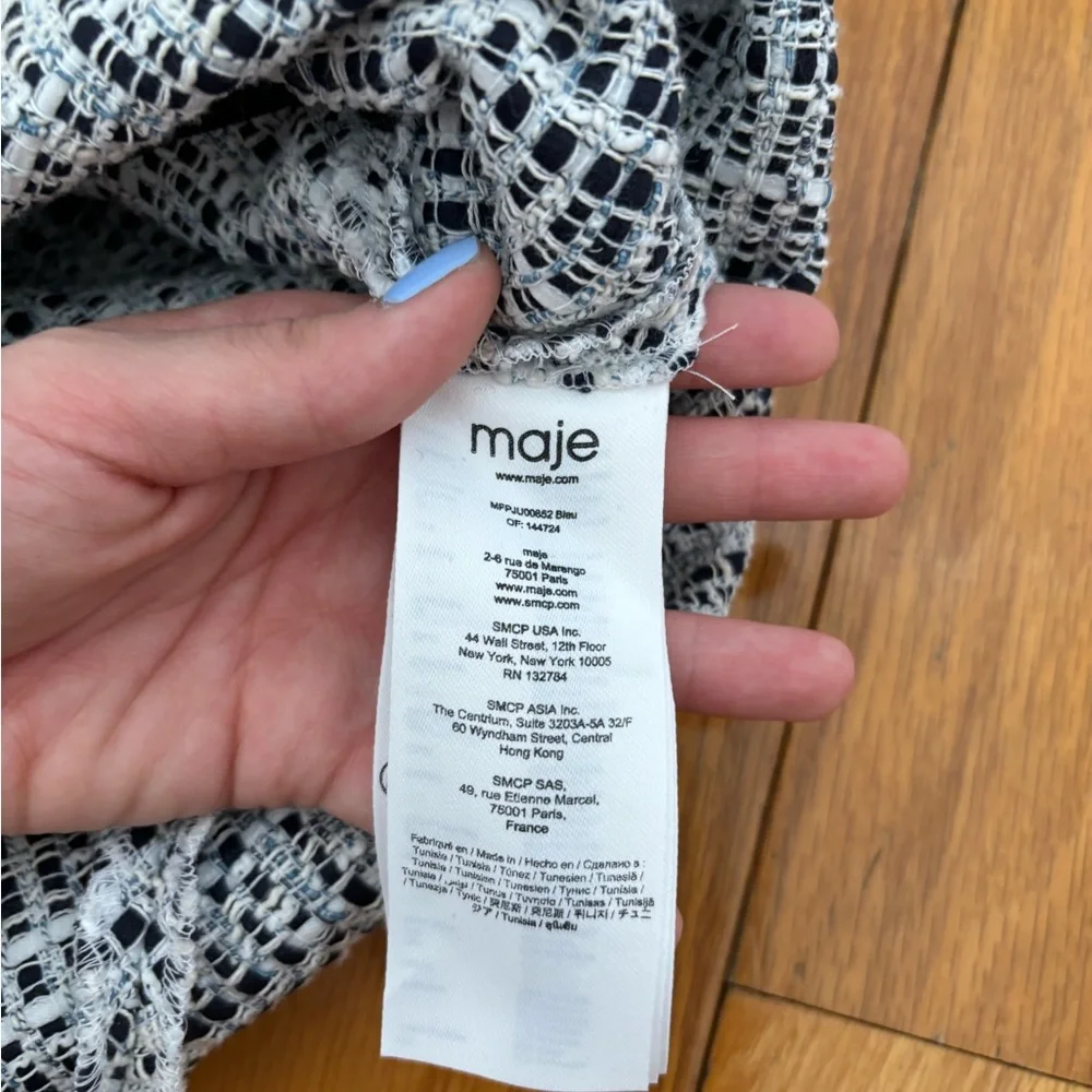 Maje Jitrole Tweed MIDI Skirt - Picture 13 of 15